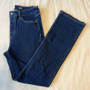 Extra High-Waisted Button-Fly Kicker Boot-Cut Jeans